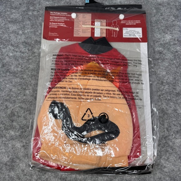 The Incredibles 2 Deluxe Baby JACK JACK Infant Costume 6-12M Months New Disney - Picture 4 of 5